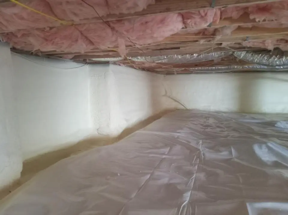 Crawl space encapsulation with closed-cell spray foam for Attic Insulation in Adairsville